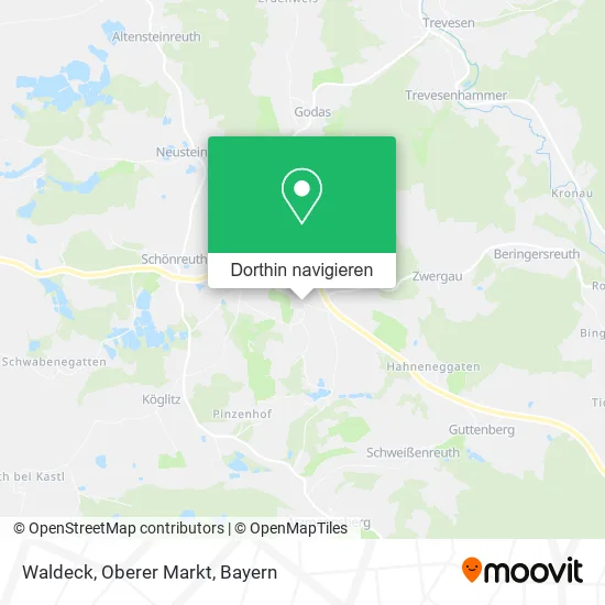 Waldeck, Oberer Markt Karte