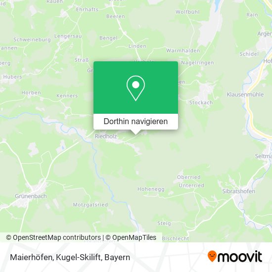 Maierhöfen, Kugel-Skilift Karte
