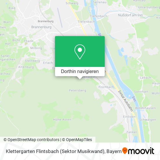 Klettergarten Flintsbach (Sektor Musikwand) Karte