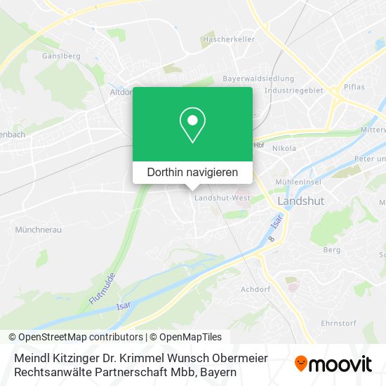 Meindl Kitzinger Dr. Krimmel Wunsch Obermeier Rechtsanwälte Partnerschaft Mbb Karte