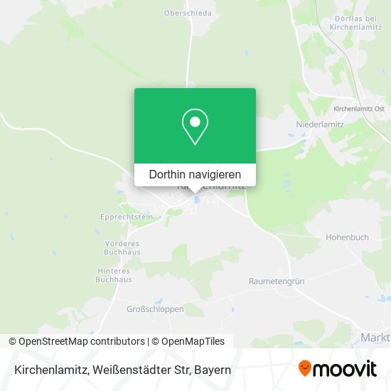 Kirchenlamitz, Weißenstädter Str Karte