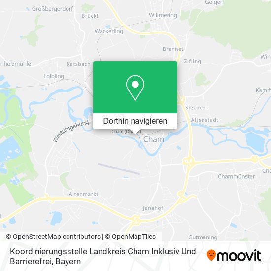 Koordinierungsstelle Landkreis Cham Inklusiv Und Barrierefrei Karte