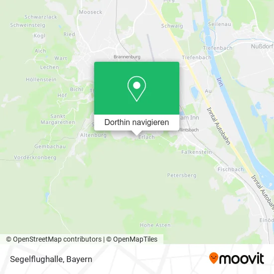 Segelflughalle Karte