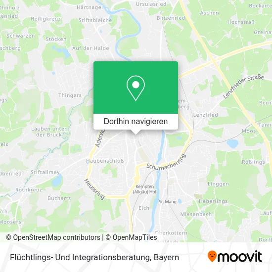Flüchtlings- Und Integrationsberatung Karte