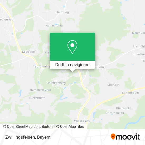 Zwillingsfelsen Karte