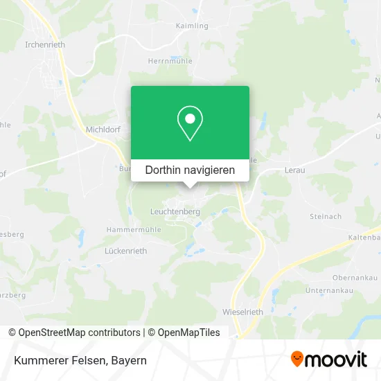 Kummerer Felsen Karte