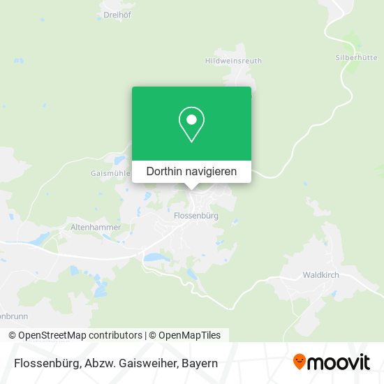 Flossenbürg, Abzw. Gaisweiher Karte
