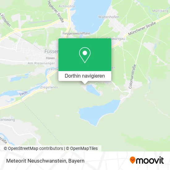 Meteorit Neuschwanstein Karte