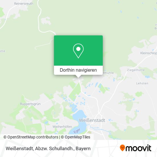 Weißenstadt, Abzw. Schullandh. Karte