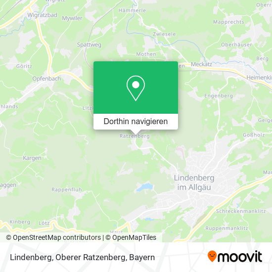 Lindenberg, Oberer Ratzenberg Karte