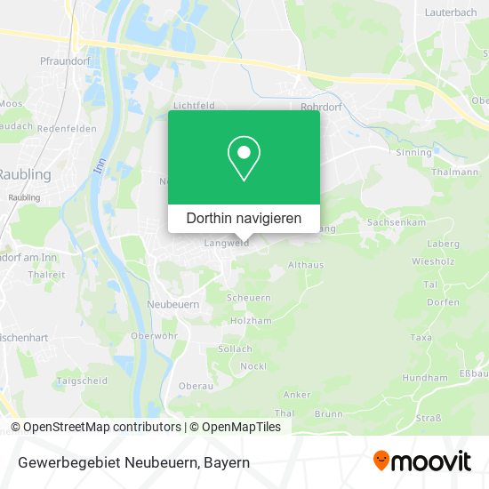 Gewerbegebiet Neubeuern Karte