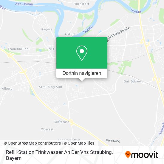 Refill-Station Trinkwasser An Der Vhs Straubing Karte