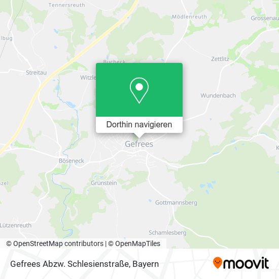 Gefrees Abzw. Schlesienstraße Karte