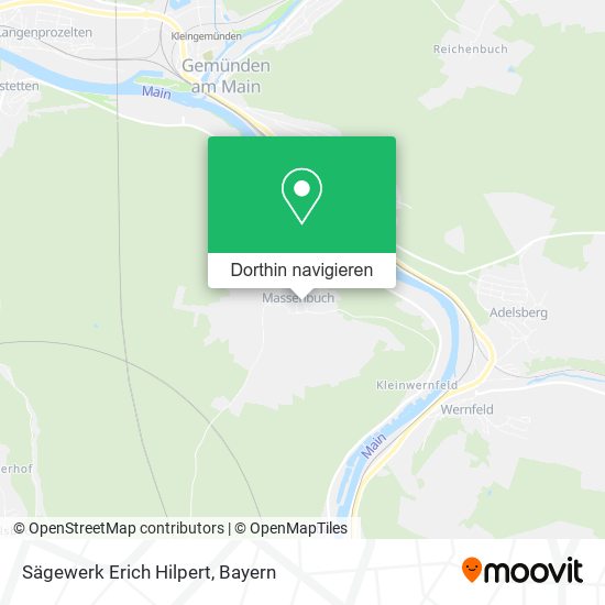 Sägewerk Erich Hilpert Karte