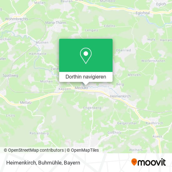 Heimenkirch, Buhmühle Karte