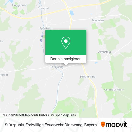 Stützpunkt Freiwillige Feuerwehr Dirlewang Karte