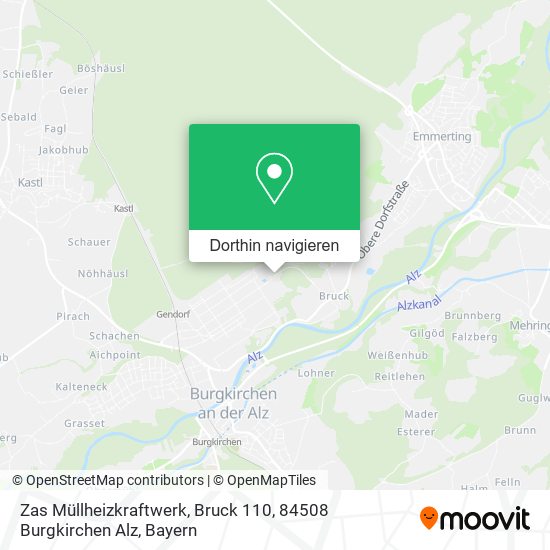 Zas Müllheizkraftwerk, Bruck 110, 84508 Burgkirchen Alz Karte
