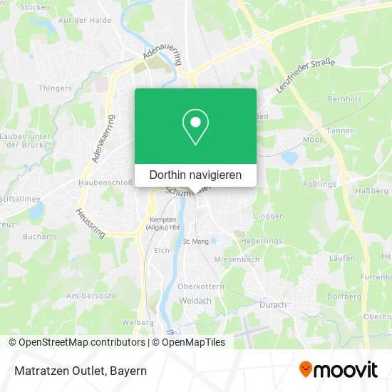 Matratzen Outlet Karte