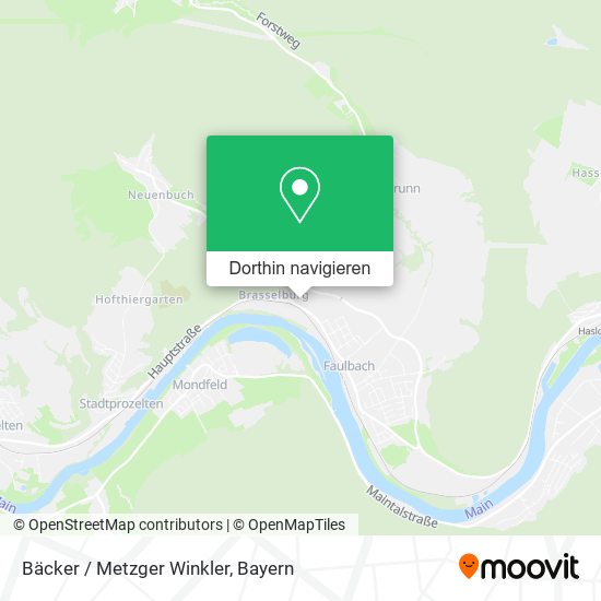 Bäcker / Metzger Winkler Karte