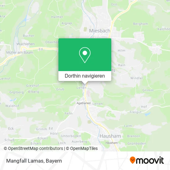 Mangfall Lamas Karte