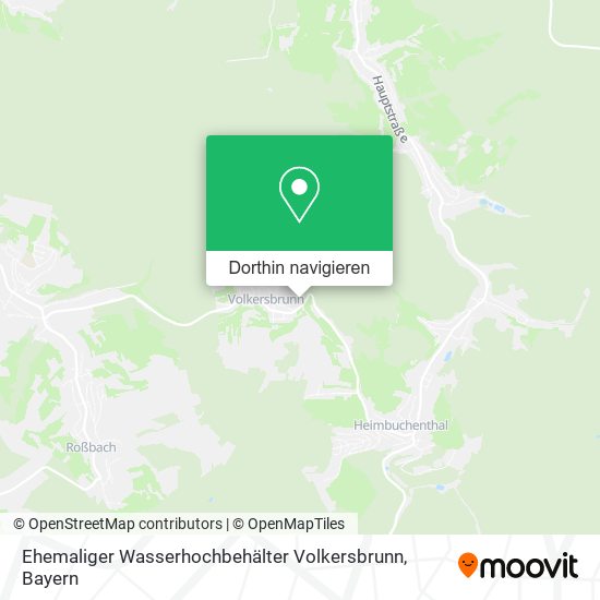 Ehemaliger Wasserhochbehälter Volkersbrunn Karte