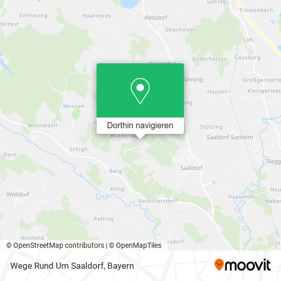 Wege Rund Um Saaldorf Karte