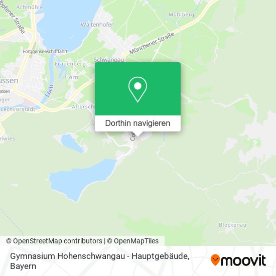 Gymnasium Hohenschwangau - Hauptgebäude Karte