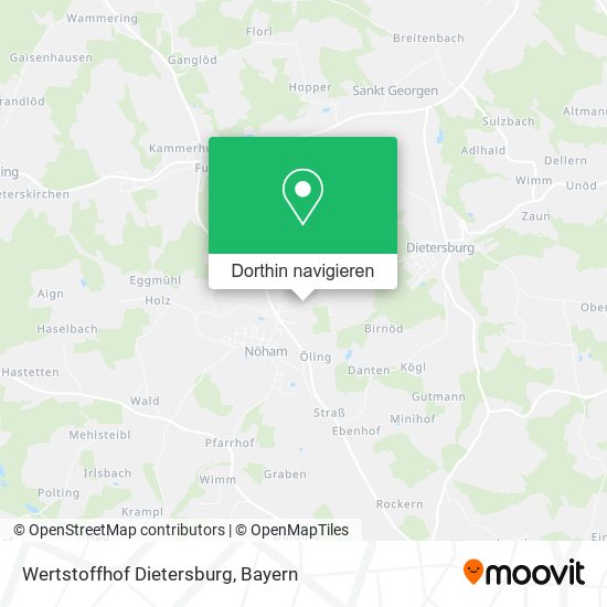 Wertstoffhof Dietersburg Karte