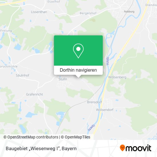 Baugebiet „Wiesenweg I“ Karte