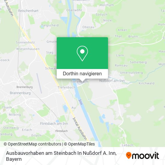 Ausbauvorhaben am Steinbach In Nußdorf A. Inn Karte