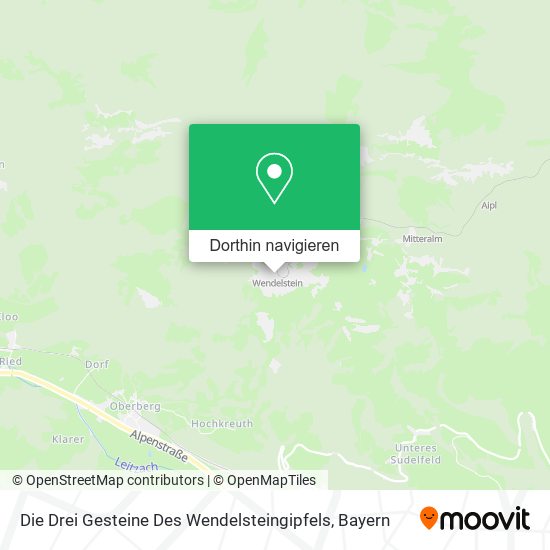 Die Drei Gesteine Des Wendelsteingipfels Karte