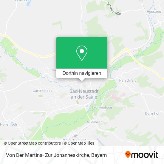 Von Der Martins- Zur Johanneskirche Karte