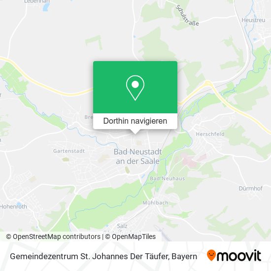 Gemeindezentrum St. Johannes Der Täufer Karte