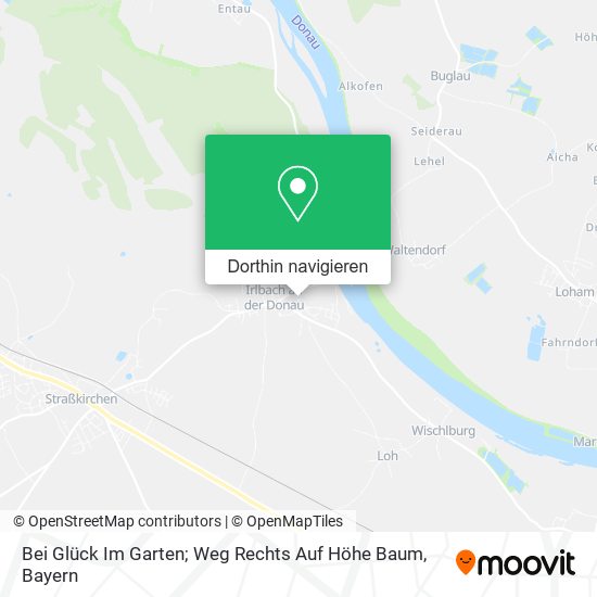 Bei Glück Im Garten; Weg Rechts Auf Höhe Baum Karte