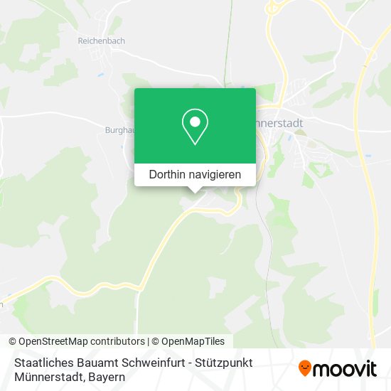 Staatliches Bauamt Schweinfurt - Stützpunkt Münnerstadt Karte