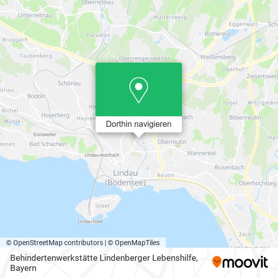Behindertenwerkstätte Lindenberger Lebenshilfe Karte