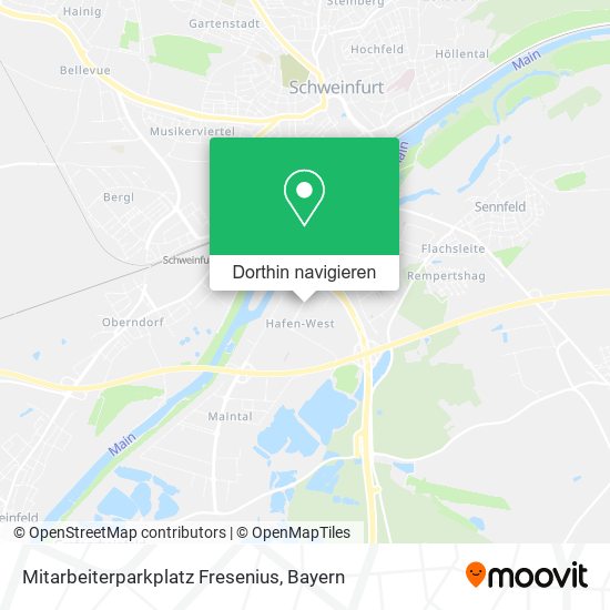 Mitarbeiterparkplatz Fresenius Karte