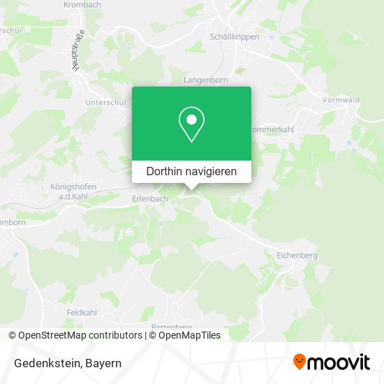 Gedenkstein Karte