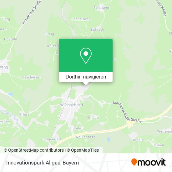 Innovationspark Allgäu Karte