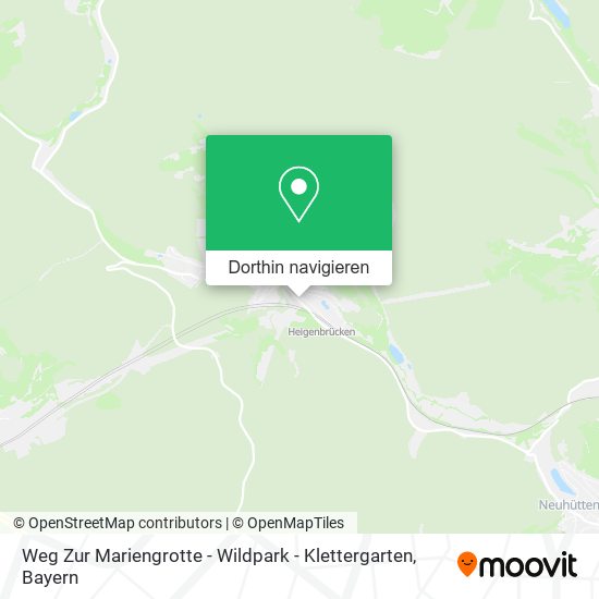 Weg Zur Mariengrotte - Wildpark - Klettergarten Karte