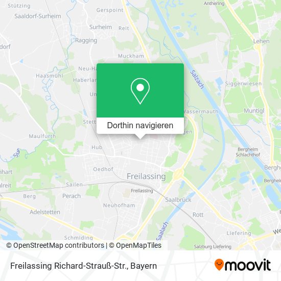 Freilassing Richard-Strauß-Str. Karte
