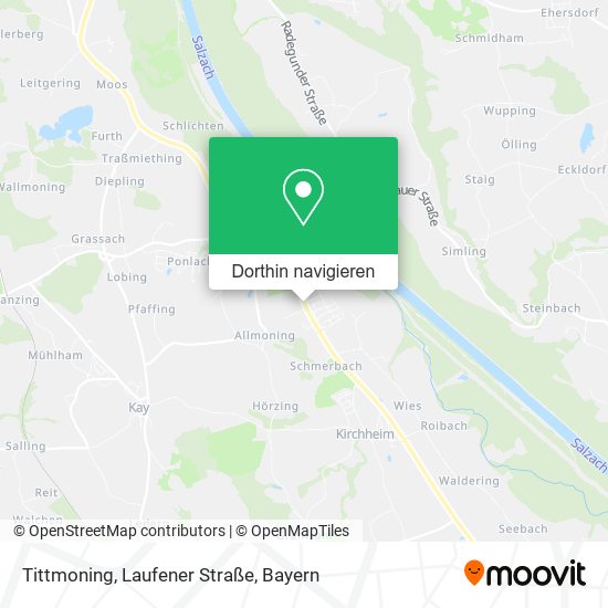 Tittmoning, Laufener Straße Karte