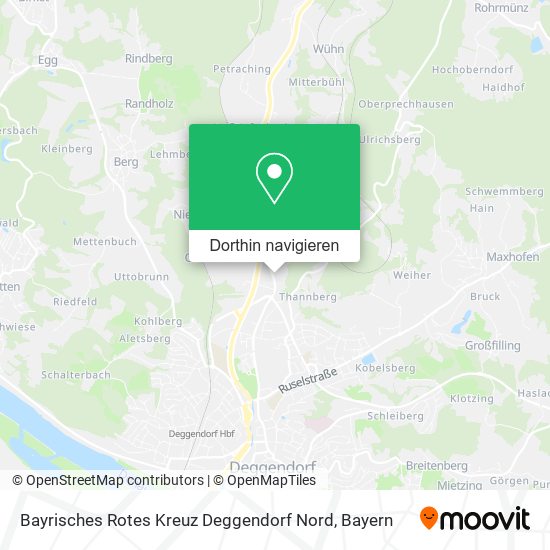 Bayrisches Rotes Kreuz Deggendorf Nord Karte