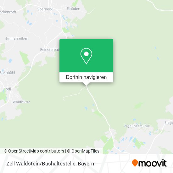 Zell Waldstein/Bushaltestelle Karte