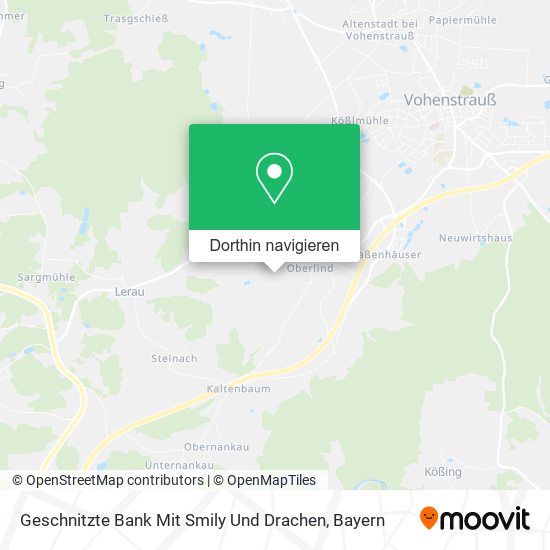 Geschnitzte Bank Mit Smily Und Drachen Karte