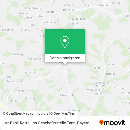 Vr-Bank Rottal Inn Geschäftsstelle Tann Karte