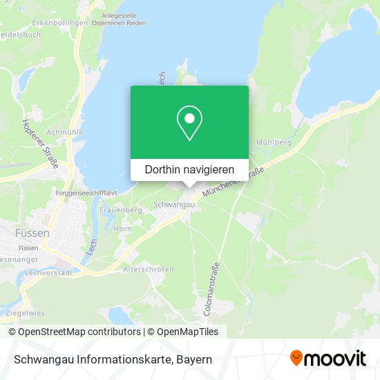 Schwangau Informationskarte Karte