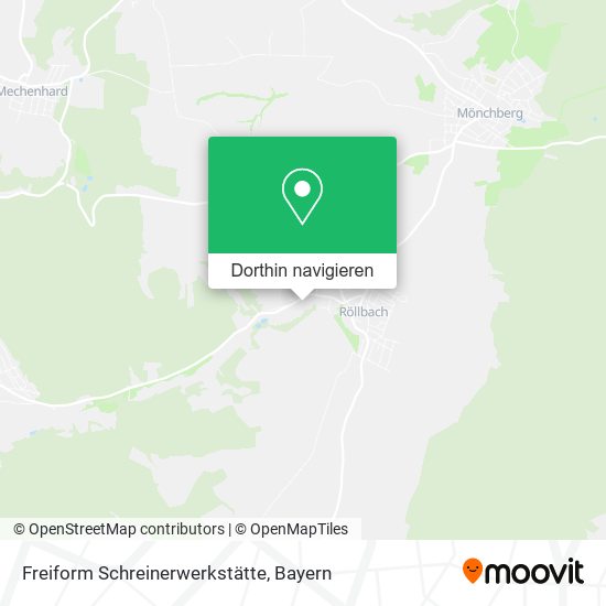 Freiform Schreinerwerkstätte Karte