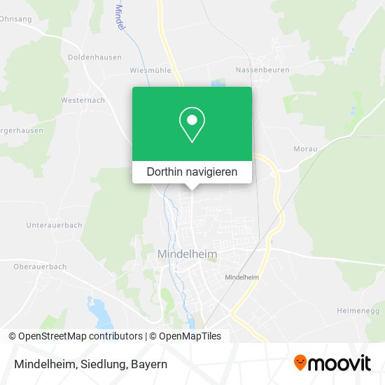 Mindelheim, Siedlung Karte