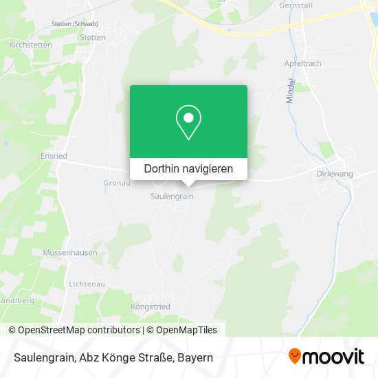 Saulengrain, Abz Könge Straße Karte